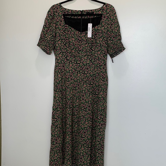 J crew floral midi cottage core fairy romantic dress size 10 new boho cottage c - Picture 4 of 14